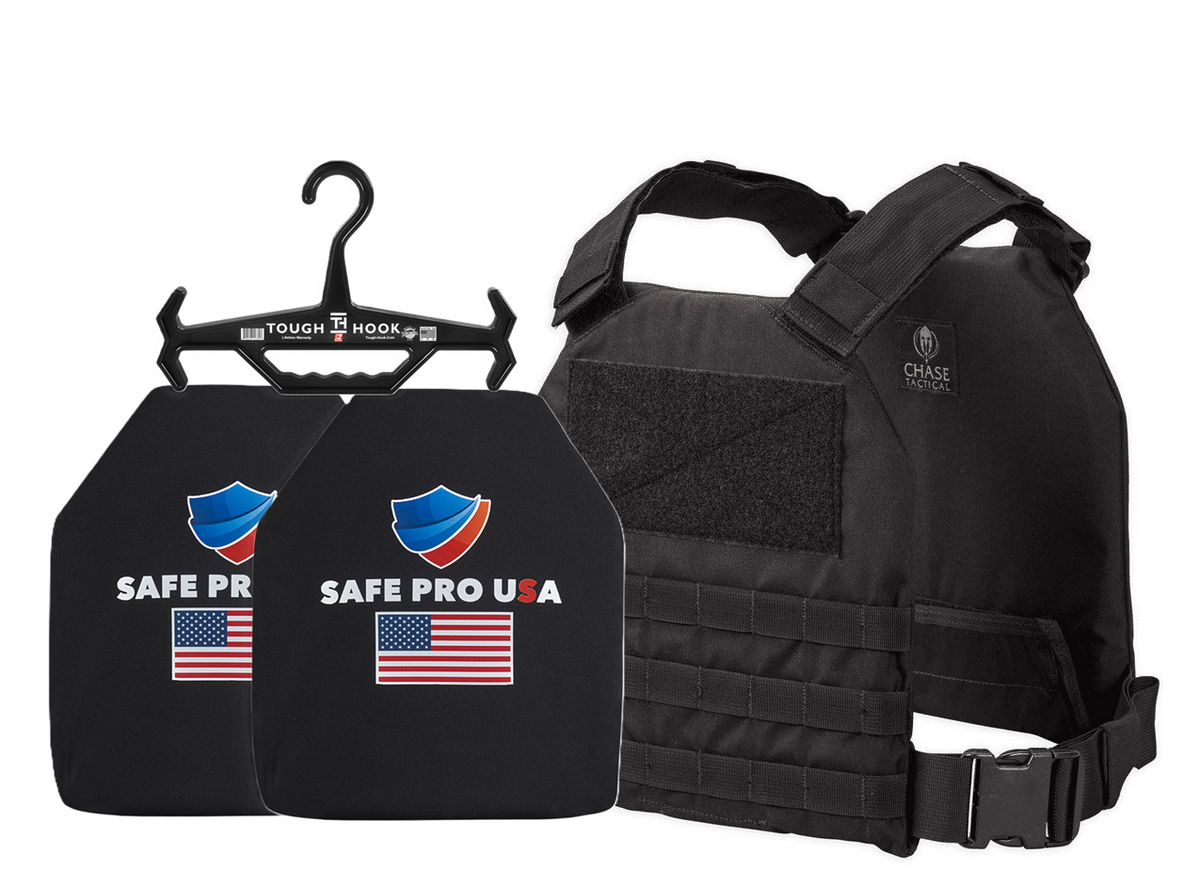 Kore Active Shooter Kit Level III+ SP17 Plates + QRC FREE Tough Hook Hanger