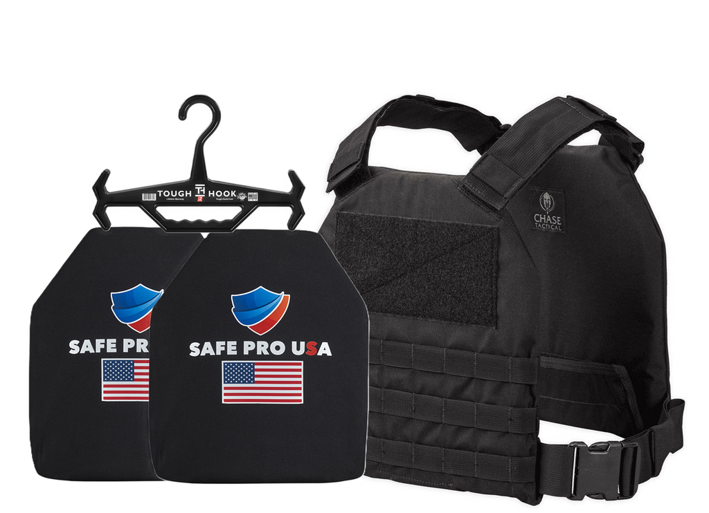 Kore Active Shooter Kit Level IV SP8 Plates + QRC FREE Tough Hook Hanger