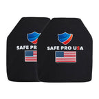 Set of 2 KORE Ultra-Lightweight Ceramic Level IV Hard Armor Plates Shooter's Cut 10" x 12"