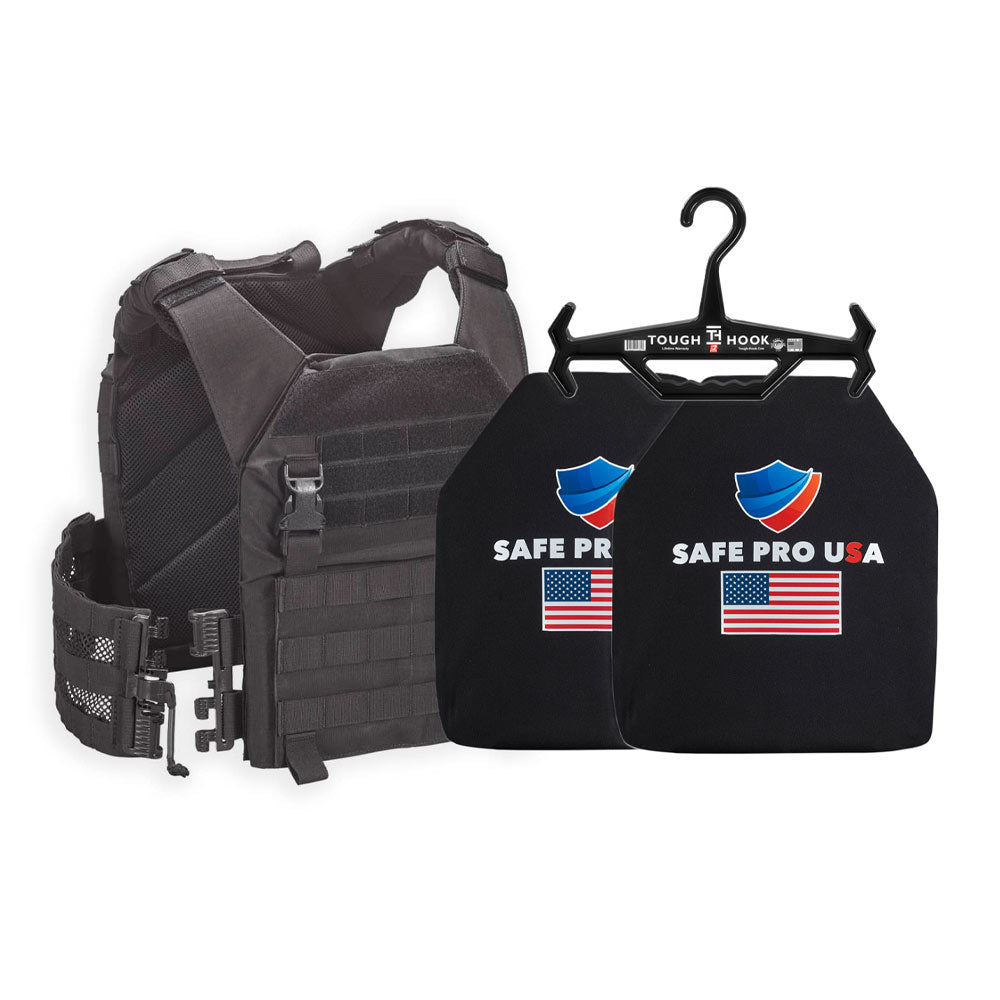 Kore Active Shooter Kit Level III+ SP17 Plates + LOPC + Tough Hook Hanger