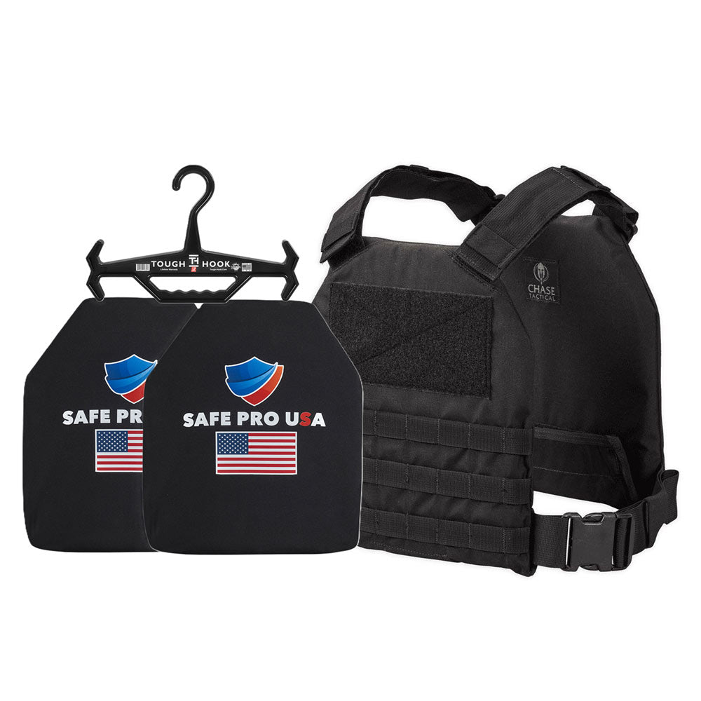 KORE Active Shooter Kit Level III+ SP17 Plates + QRC FREE Tough Hook Hanger